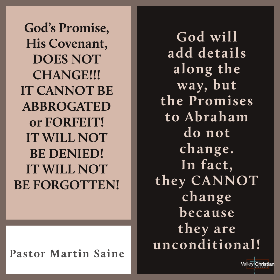 Conditional Versus UnConditional Valley Christian Church